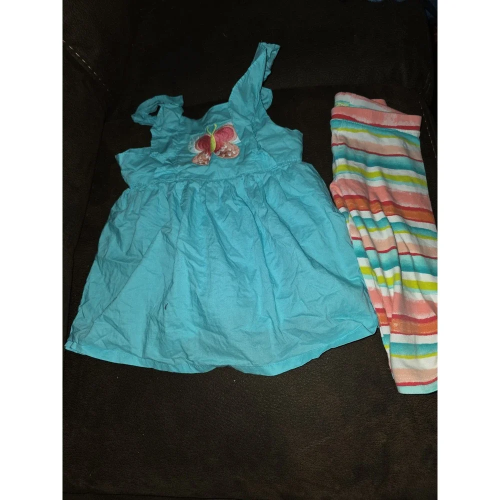 Gymboree outlet butterfly catcher tunic top 4t and capri‎ leggings size 3t